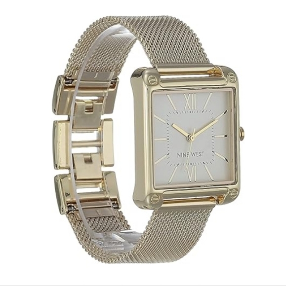 Women\'s Mesh Bracelet Watch Gold Color main image 8